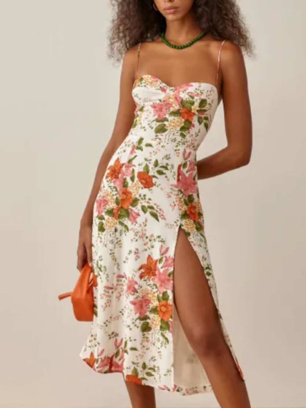 REFORMATION Juliette Floral Midi Dress size 2